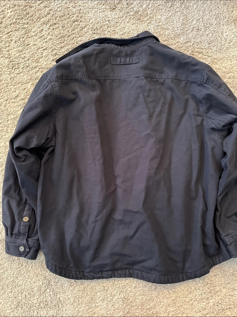 Duluth Trading Co barn jacket fleece lined Cotton Jacket snap button PLUS 3XL
